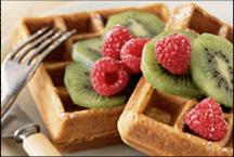 healthy whole wheat waffles