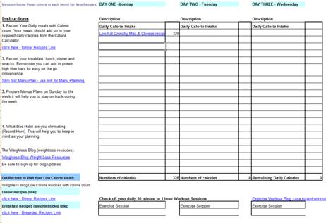 Weight Loss Goal Sheet reach your weight loss goals.