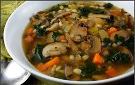 Barley and Mushroom Soup