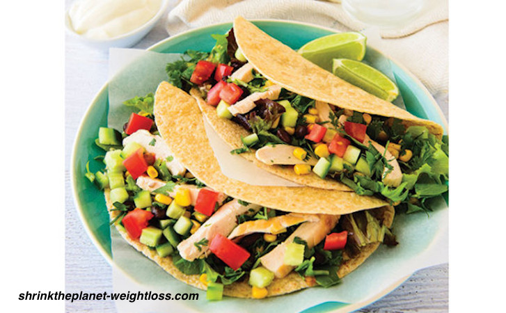 Black Bean and Corn Chicken Tacos