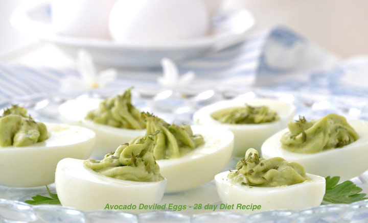 Avocado Deviled Eggs - 28 Day Diet