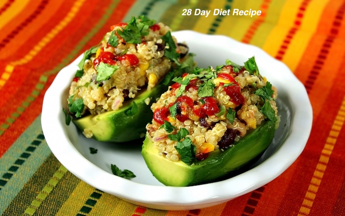 Quinoa Stuffed Avocados - 28 day Diet Recipe