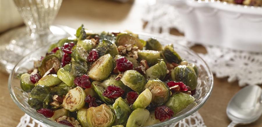 Brussels Sprouts and cranberries